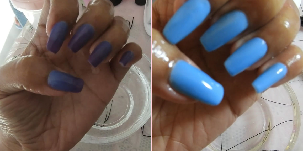 Color changing nail polish